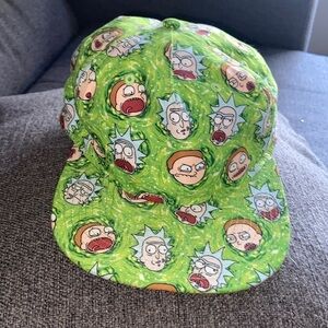 Snapback Original Rick & Morty Cap. Green. Adult size T20